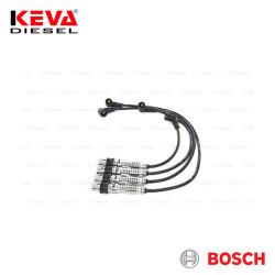 0986356346 Bosch Spark Plug Cable Set (Copper) for Audi, Seat, Volkswagen, Skoda - Thumbnail