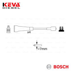 0986356967 Bosch Spark Plug Cable Set (Silicone) for Renault - Thumbnail