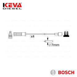 0986357184 Bosch Spark Plug Cable Set (Silicone) for Renault - Thumbnail