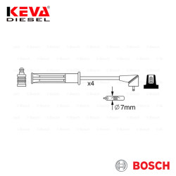 0986357256 Bosch Spark Plug Cable Set (Silicone) for Renault, Dacia - Thumbnail